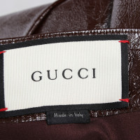 Gucci Skirt Leather in Bordeaux
