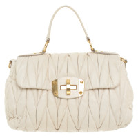 Miu Miu Handtasche in Creme