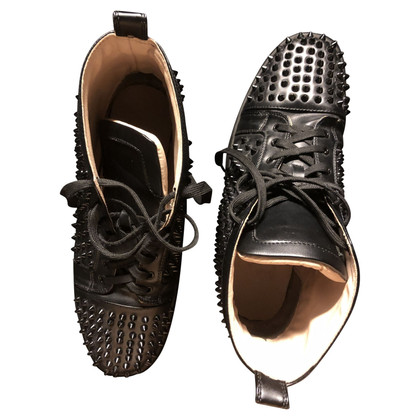 Christian Louboutin Sneakers Leer in Zwart