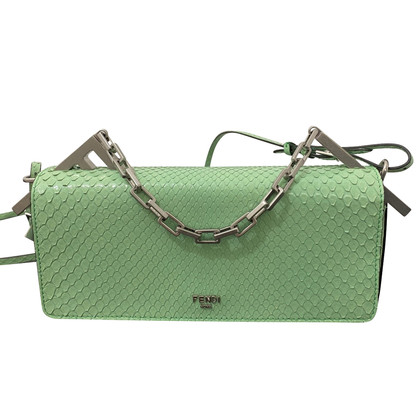 Fendi Handtasche aus Leder in Grün