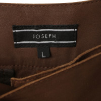 Joseph Pantaloni in pelle scamosciata marrone