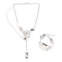 Swarovski Schmuck-Set in Silbern