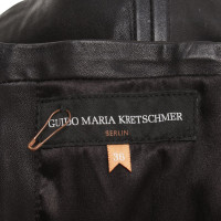 Guido Maria Kretschmer Leather Bandeau Top