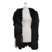 Maison Martin Margiela Fur vest in black / white