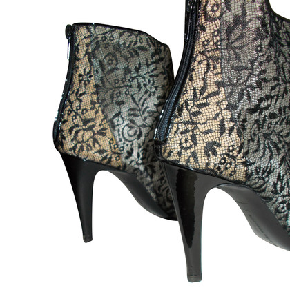 Bottega Veneta Black lace ankle boots