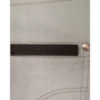 Brunello Cucinelli Jeans in Cotone in Bianco