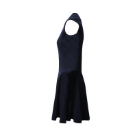 Alexander McQueen Kleid aus Baumwolle in Blau