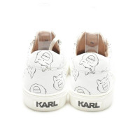 Karl Lagerfeld Chaussures de sport en Cuir en Blanc