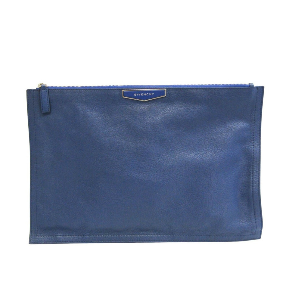 Givenchy Clutch Bag Leather in Blue