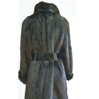 Max Mara Jacket/Coat Fur in Black