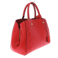 Louis Vuitton Montaigne Leer in Rood