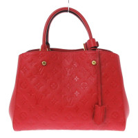 Louis Vuitton Montaigne Leer in Rood