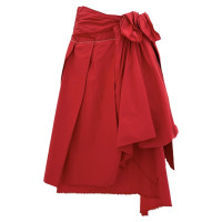 Comme Des Garçons Gonna in Cotone in Rosso
