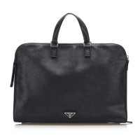 Prada Saffiano Lux Bag en Cuir en Noir