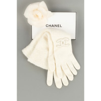 Chanel Guanti in Lana in Bianco