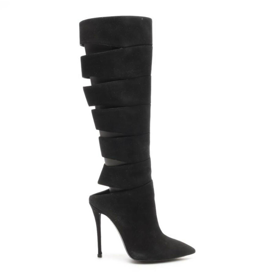 Giuseppe Zanotti Bottes en Cuir en Noir