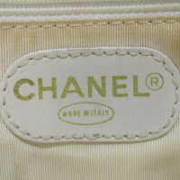 Chanel Shopping Tote en Cuir en Blanc
