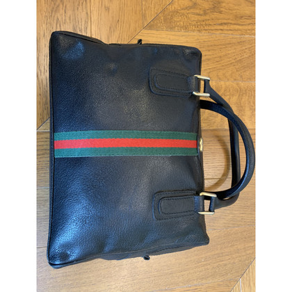 Gucci Boston Bag Leather in Black
