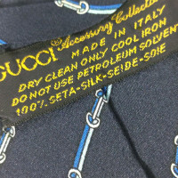 Gucci Accessoire en Soie en Bleu