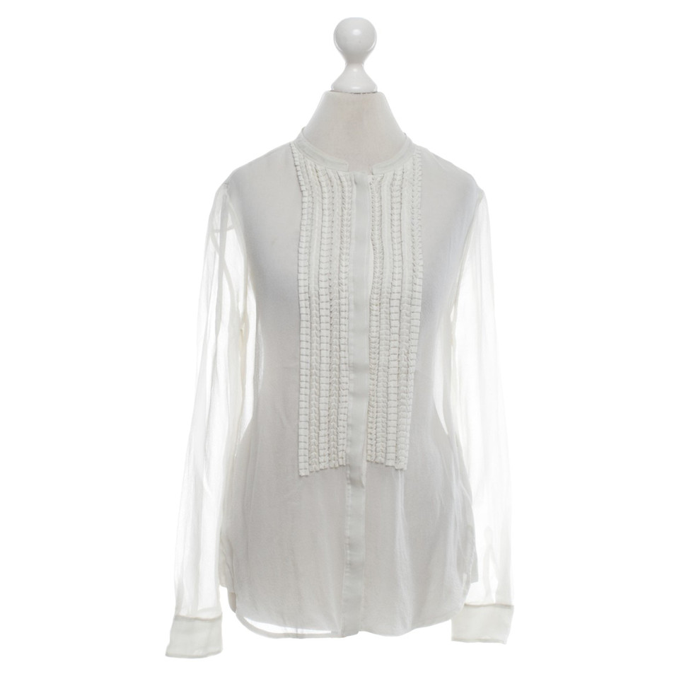 Diane Von Furstenberg blouse en soie crème
