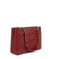 Chanel Grand  Shopping Tote aus Leder in Rot