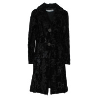 Simonetta Ravizza Veste/Manteau en Fourrure en Noir