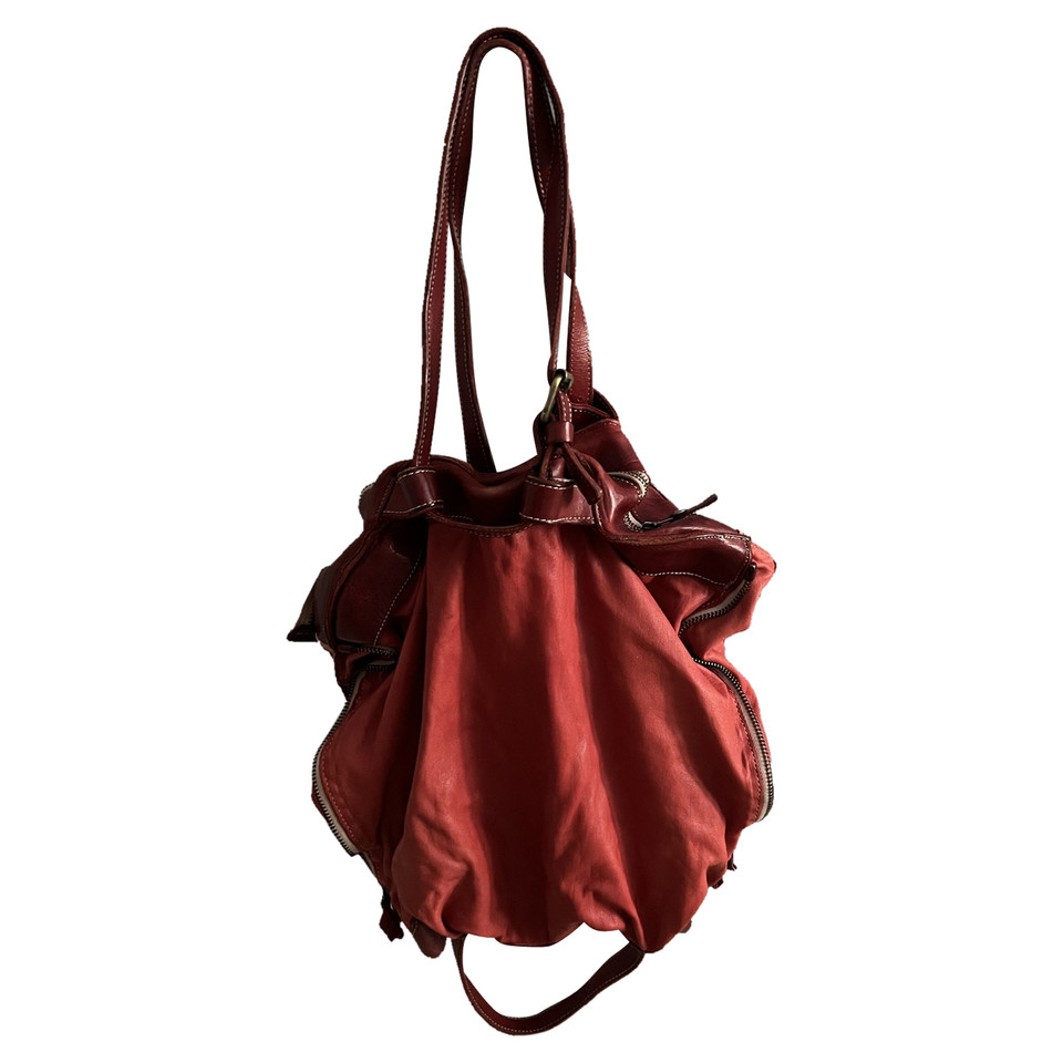 Collection Privée Shoulder bag Leather in Red