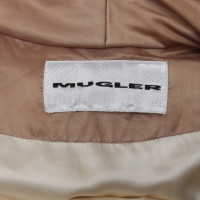 Mugler Down coat in gold