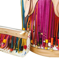 Louis Vuitton "Bucket Bag Multicolore Fringe" mit Pochette