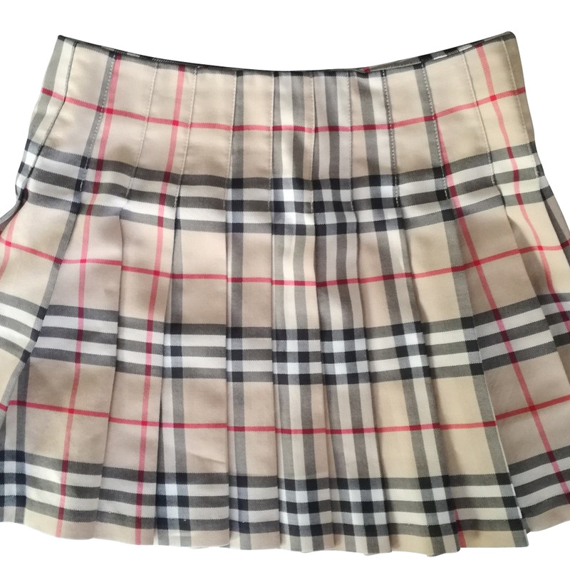 burberry plaid mini skirt