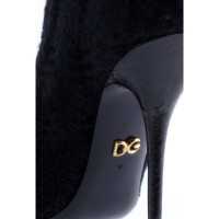 Dolce & Gabbana Stiefeletten aus Wolle in Schwarz