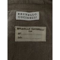 Brunello Cucinelli Blazer in Cotone in Beige
