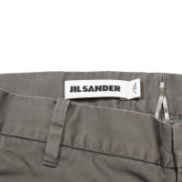 Jil Sander Paire de Pantalon en Coton en Gris