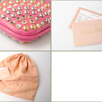 Miu Miu Crystal Bag Leer in Roze