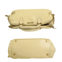 Miu Miu Shoulder bag Leather in Cream