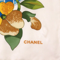 Chanel Scarf/Shawl Silk in White