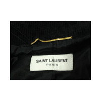 Saint Laurent Jas/Mantel Wol in Zwart