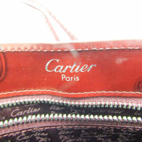 Cartier Handtasche aus Lackleder in Bordeaux