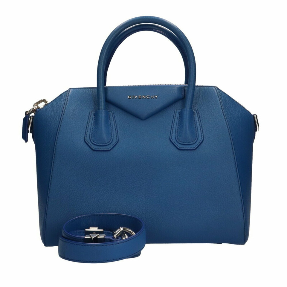 Givenchy Antigona en Cuir en Bleu