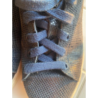 Adidas Schnürschuhe aus Leder in Blau