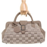 Malo Handtasche aus Leder in Taupe