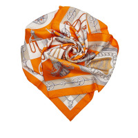 Hermès Schal/Tuch aus Seide in Orange