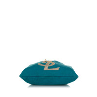 Yves Saint Laurent Tote Bag aus Canvas in Blau