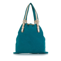 Yves Saint Laurent Tote Bag aus Canvas in Blau