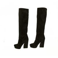 Lanvin Boots Suede in Black