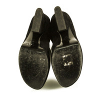 Lanvin Stiefel aus Wildleder in Schwarz
