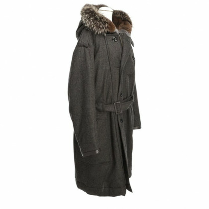 Tom Ford Jacke/Mantel aus Wolle in Grau