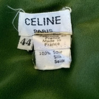 Céline Zijden blouse in het groen