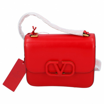 Valentino Garavani VSLING Mini aus Leder in Rot