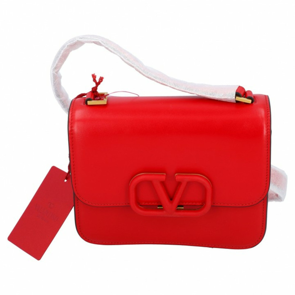 Valentino Garavani VSLING Mini en Cuir en Rouge